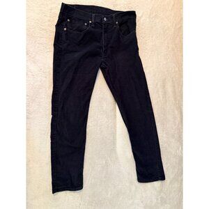Levi Strauss 512 Corduroy Pants Black W34 L30 Straight Fit Mens Trousers